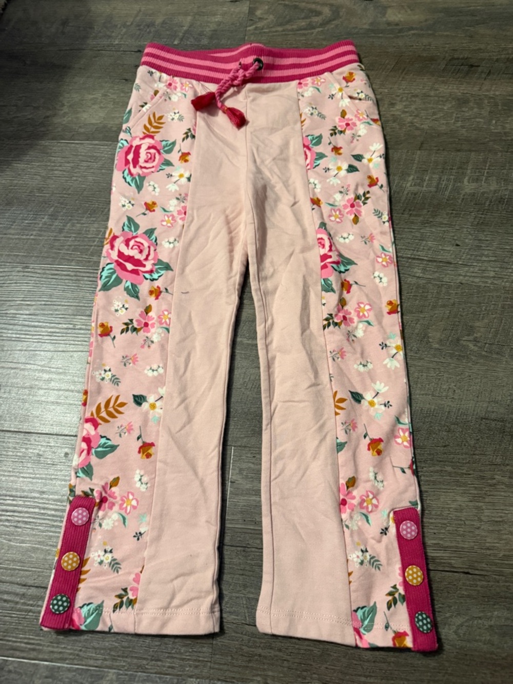 Matilda Jane Pink Floral Panel Pajama Pants